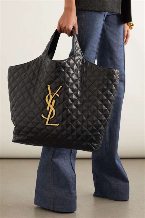 ysl oversized quilted tote|saint laurent shopper tote.